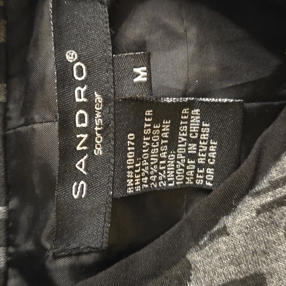 Sandro Black Sportswear Jacket - Picture 2 of 15
